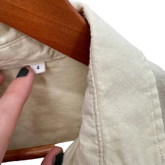 KOTN Light Yellow Egyptian Cotton Oxford Button Down Shirt // 4 - Picture 3 of 7